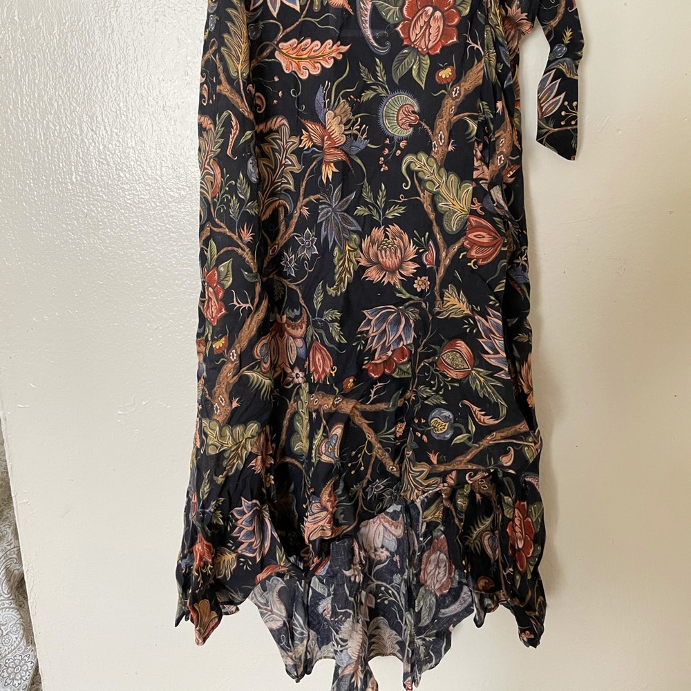 Floral wrap skirt